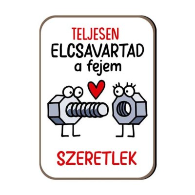 Hutomagnes Valentin Napi Ajandek 153 Teljesen Elcsavartad A Fejem