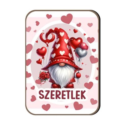 Hutomagnes Valentin Napi Ajandek 157 Szeretlek Gnome Lufis