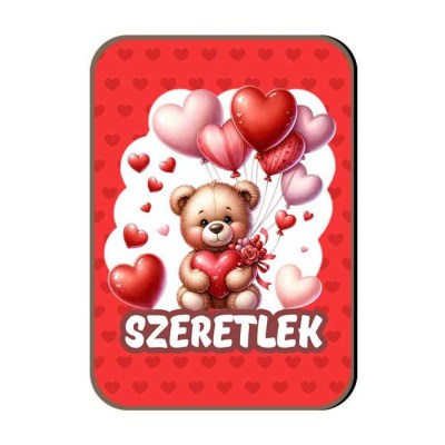 Hutomagnes Valentin Napi Ajandek 160 Szeretlek Lufis Maci