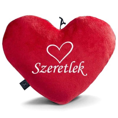 Valentin Napi Ajandek Egyedi Himzett Pluss Piros Sziv Parna 060 Sziv